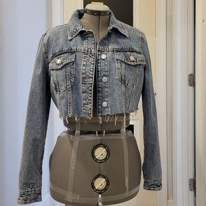 Zara Cropped Denim Jacket